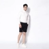 Áo sơ mi cổ dài tay nam Kawasawa 2019 Hàn Quốc Slim Light Business Solid Color Anti-Wrinkle Shirt Wide Collar Micro-Blashing - Áo