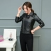 Mùa xuân 2017 thu đông mới pu ngắn nữ da nhỏ Phiên bản Hàn Quốc của chiếc áo khoác tự chế da xe máy áo khoác nữ cỡ lớn thủy triều áo da xịn nhập khẩu Quần áo da