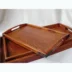 Hình chữ nhật bằng gỗ khay trà khay khay gỗ khay gỗ SPA khay lưu trữ đĩa trái cây khách sạn cung cấp