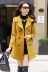 2018 mùa xuân và mùa thu mới của Hàn Quốc phiên bản của phụ nữ mỏng của chiếc áo khoác len nữ Slim kích thước lớn phần dài áo len thủy triều Trung bình và dài Coat