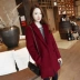 2018 mùa thu và mùa đông mới của Hàn Quốc tính khí của phụ nữ áo len Slim mỏng kích thước lớn dài áo len