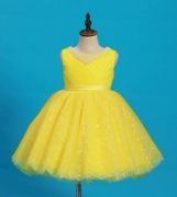 Màu sắc đa dạng cô gái hoa công chúa váy đầm nhỏ cô gái công chúa váy tuổi bé váy sinh nhật váy váy