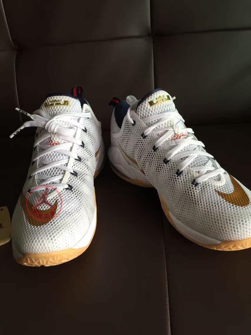 专柜正品 nike lebron 12 low 詹12 美国配色 男子篮球鞋 44码 920裸