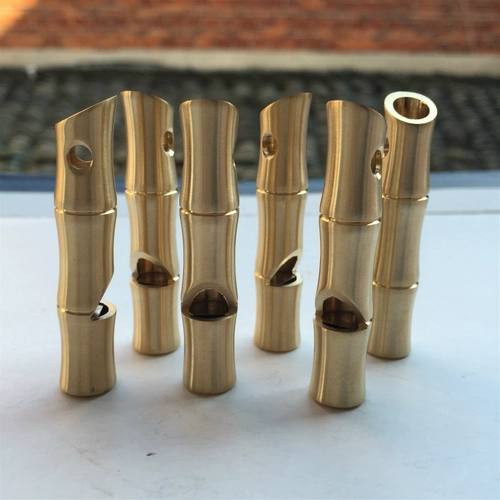 Медный латунный дорожный свисток, брелок из нержавеющей стали, медное ожерелье