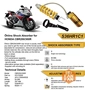 Giảm xóc sau CBR300 R F 250 giảm xóc sau sửa đổi giảm xóc Olins OHLINS BG - Xe máy Bumpers 	giảm xóc xe máy màu