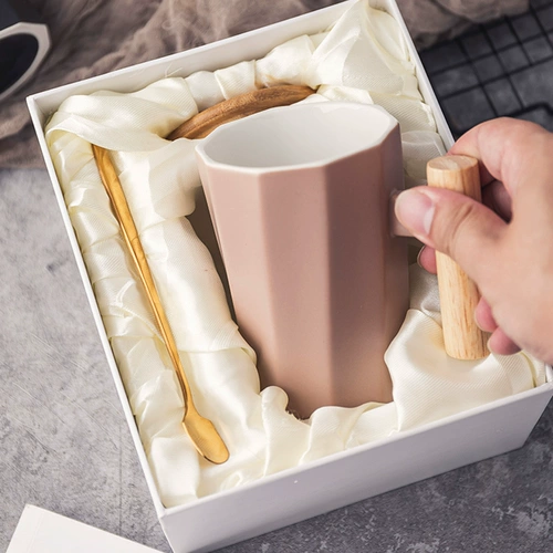 Чашка, трендовая японская подарочная коробка со стаканом, кофейная глина для влюбленных