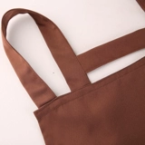 Мужской модный кофейный хлопковый фартук для маникюра для работы, в корейском стиле, делается под заказ, с печатью вашего логотипа