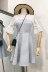 F 28 mùa hè ăn mặc 2018 mới nữ A-hình mỏng giảm béo cao eo voan khâu váy của phụ nữ A-Line Váy