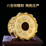 Рука -Боттомная линия тибетских этнических продуктов, золото, наполненное восьми Джиксиан Тонг Меридиан Маленькая Будда Статуя Лотос Лотос Ваджраяна