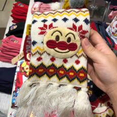 Комплект из двух частей 日本面包超人贵族2018冬季款男女儿童宝宝围巾手套装毛线加厚保暖