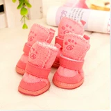 Бесплатная доставка ботинки для собак Pet Snow Shouse Dog Hard Base Base Teddy Bear Kida Baby Bomei Boots Boots