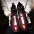 Mùa hè cao-top giày England giày của nam giới giày thủy triều Hàn Quốc phiên bản của cá tính mùa hè hoang dã cao eo của nam giới giày chỉ Martin khởi động