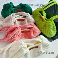 Пряжа 娜米手工馆 奶呼呼的云朵包 腋下包单肩包材料包/成品