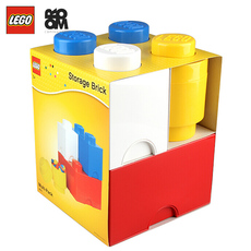 Детский чемодан room乐高lego家居经典收纳盒多色套装儿童积木玩具食物箱塑料带盖