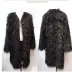 2018 mùa đông mới đen đẹp trai dày siêu ấm áo lông dài bãi biển len lông dài Faux Fur