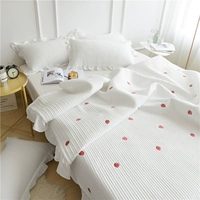 Bông trải giường ba mảnh có thể giặt giường bông bao gồm màu trắng tinh khiết khăn trải giường Mỹ quilting được bao phủ bởi bốn mùa drap giường everon