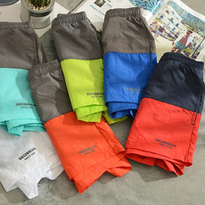 Пляжные шорты 夏季沙滩裤泳裤拼色运动短裤跑步健身男子训练三分速干裤头潮 SEOBEAN