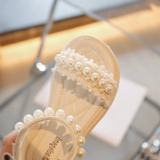 Сандалии, летняя обувь для принцессы с бантиком, в корейском стиле, подходит для подростков, мягкая подошва