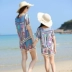 Gió quốc gia cha mẹ và con phù hợp với bông lụa đồ ngủ nữ mùa hè bông nhân tạo ngắn tay giản dị dịch vụ nhà hai mảnh mẹ và con gái phù hợp với đồ mặc nhà Bộ Pajama