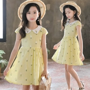 Váy bé gái 2019 hè mới cho bé quần áo trẻ em Váy cotton trong váy cotton bé trai lớn 3-13 tuổi - Váy