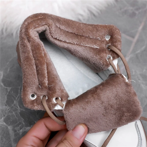 Высокая демисезонная утепленная обувь, кроссовки на платформе для отдыха