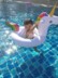 Vòng bơi bé bơm hơi flamingo ngồi vòng tròn bé nách vòng tròn Ghế trẻ em 6 tháng -4 tuổi bé bơi vòng - Cao su nổi phao bơi con vịt Cao su nổi