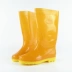 Đài Loan Jinsheng Trade Nai Li ống cao nam cỡ lớn màu vàng chống trượt không thấm nước giày chống nước giày nước mưa giày đặt chân cao su Rainshoes