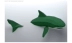 Hình học 3D âm thanh nổi cá mập trắng động vật trang trí tường Bắc Âu trang trí nhà trang trí sáng tạo thủy triều thủ công DIY giấy khuôn - Trang trí nội thất