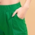 2018 mới bông và vải lanh cắt quần nữ mùa hè phần mỏng Hàn Quốc phiên bản của hoang dã mỏng lỏng chân quần âu quần của phụ nữ Khởi động cắt