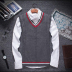 Mùa xuân áo len vest nam vest cotton V-Cổ áo len thanh niên Slim-loại trùm đầu vai dòng áo sơ mi nam Dệt kim Vest