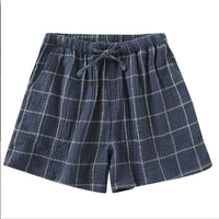 裤 Grid Girl Girl Shorts Green Green Grid