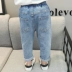 2019 mùa thu mới quần jeans bé gái 1-3-5 tuổi Cô gái trẻ em hoang dã quần tây thời trang kiểu quần harem - Quần jean