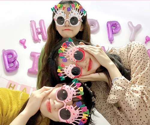 Симпатичная подруга сестры подсолнутые фото Удалить очки смешные Bouni di сетевая красная песчаная орлар