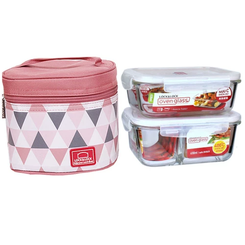 Лексиэле пряжка стекло сохранение рисовой коробки фрукты Bento Girl Food Box маленькая микроволновая печь LLG429CS003