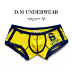 D.M Đồ lót nam Tide Eo thấp Sexy Thể thao Cotton Thời trang Tide Four Corner Boxer Thanh niên Kích thước lớn Cá tính quần xi líp Vòng eo thấp