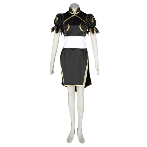 Черное ципао, косплей, полный комплект