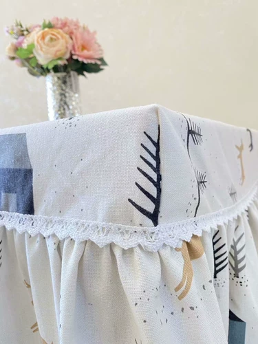 Оригинальная инновационная маленькая оленя Pure Cotton Comment Table TV Sable Столовая ткань Длинная квадратная электрическая печь гриль на гриле плита капюшона