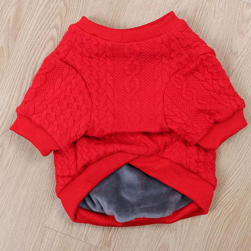 Английская-ду-ду-баго причудливая одежда падает, и зима сгущенная сплошная толстая толстая собачья рубашка Corgi Средняя собака одежда для домашних животных
