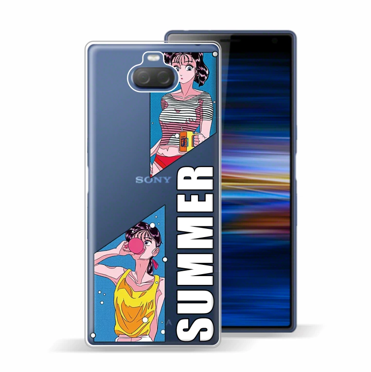 Подходит для Sony Xperia1ii Mark Rabbit Mark2 чехол на телефон, индивидуальная летняя ретро-девочка X5,10II