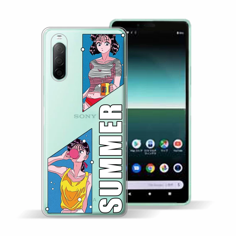 Подходит для Sony Xperia1ii Mark Rabbit Mark2 чехол на телефон, индивидуальная летняя ретро-девочка X5,10II