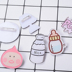 Phim hoạt hình Nhật Bản và Hàn Quốc Hoạt hình acrylic Trâm Dễ thương Mềm Sữa Sữa Fart Peach Badge Bag Phụ kiện - Trâm cài huy hiệu cài áo Trâm cài