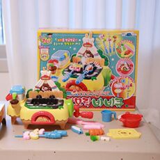 Развивающая игра для детей 韩国直邮kongsuni小豆子热乎乎烧烤过家家游戏野营游戏厨房玩具