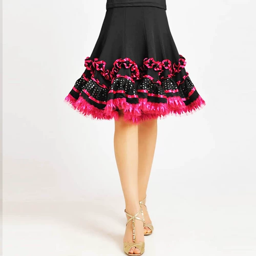 Квадратная танцевальная одежда Гиттаба большая юбка танцевальная танцевальная юбка для взрослой латинской юбки танце