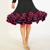 Новая квадратная юбка Gitta короткая юбка латинская юбка танце