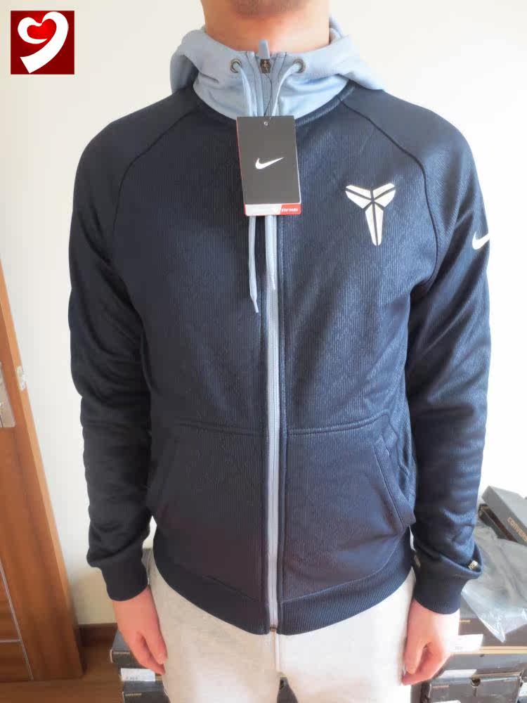 nike耐克 科比zk7 kobe针织连帽拉链外套夹克