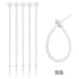 Силиконовые кабельные стяжки в форме цветка, брелок, сумка, барсетка, мобильный телефон, аксессуар, ремешок с аксессуарами, 250мм, «сделай сам»