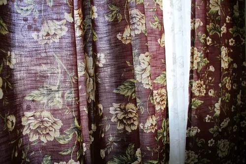 Сельская ткань, кружевная штора, в американском стиле, в цветочек, из хлопка и льна