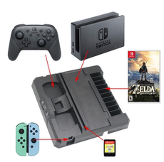 Поддержка хоста switch多功能充电底座 switch手柄充电器 switch卡盒支架