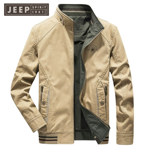 Jeep, джип, хлопковая двусторонная осенняя куртка, свободный крой
