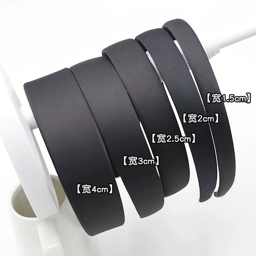 Аксессуар для волос ручной работы, черный ободок, ткань, поделки ручной работы, в корейском стиле, простой и элегантный дизайн, японские и корейские